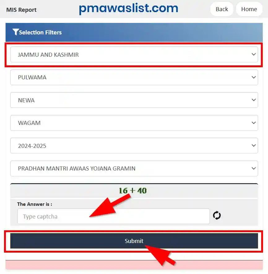 जम्मू और कश्मीर प्रधानमंत्री आवास योजना ग्रामीण लिस्ट 2025